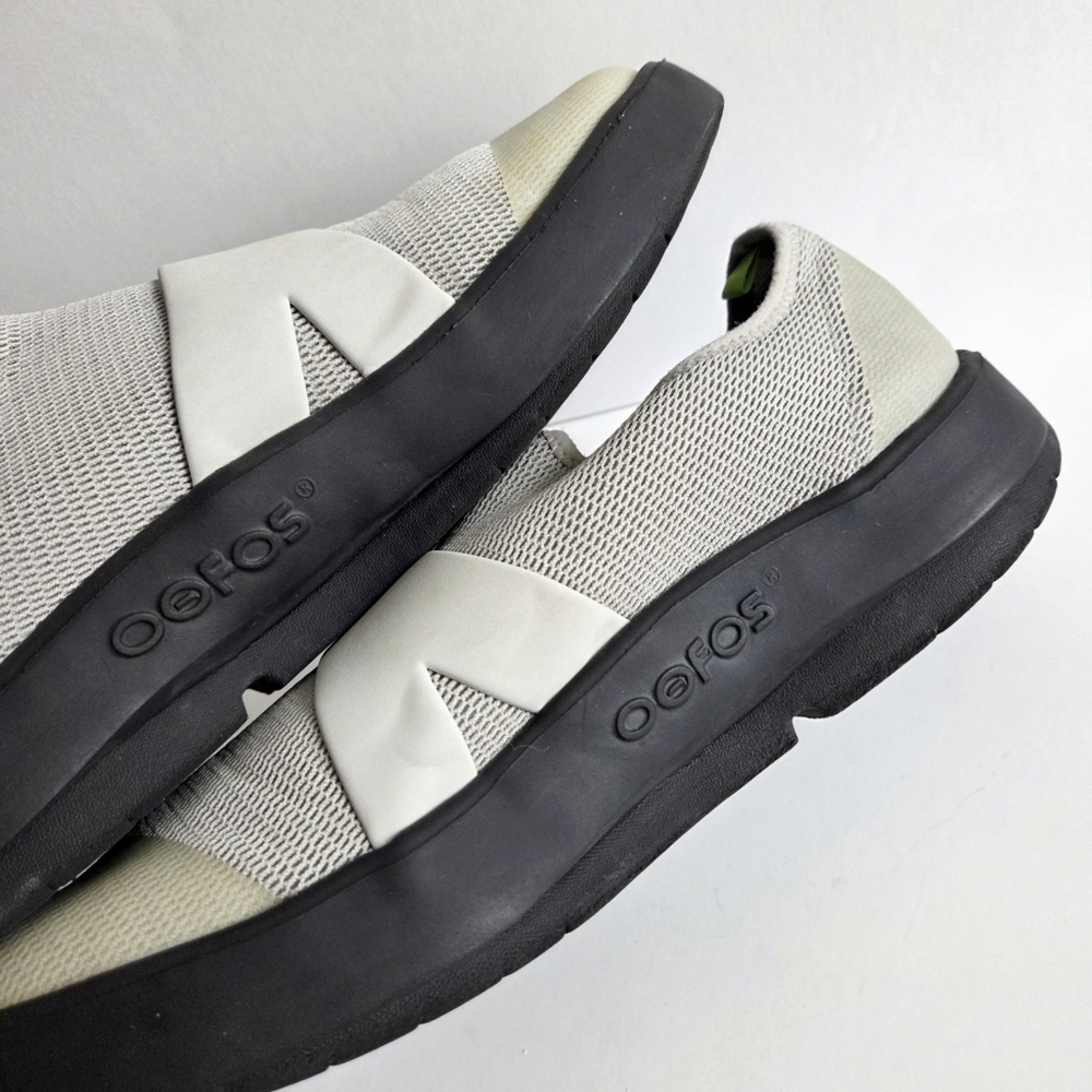 OOFOS OOmg Low Slip-On Recovery Shoes, Gray & Black, Men's Size 11 - Picture 6 of 15